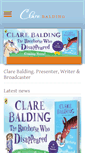 Mobile Screenshot of clarebalding.co.uk